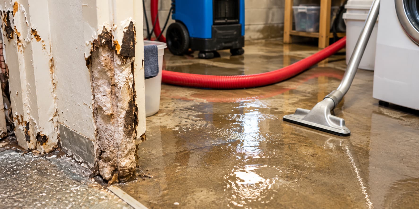 Basement flood cleanup in Littleton CO