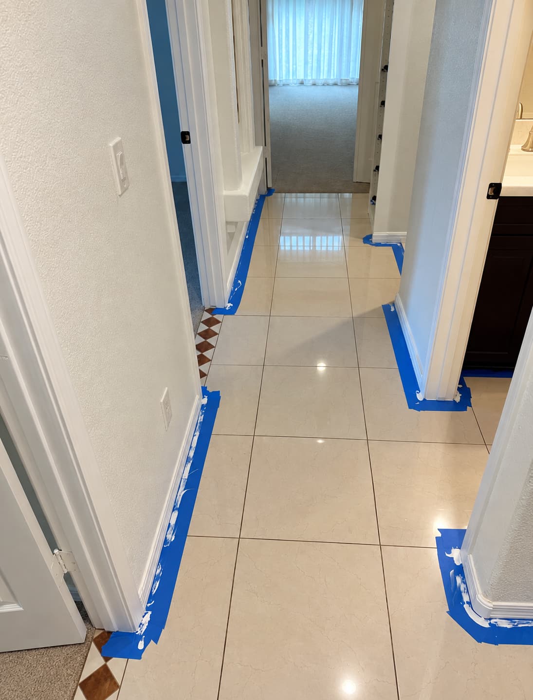Storm water ceiling damage before restoration in Littleton